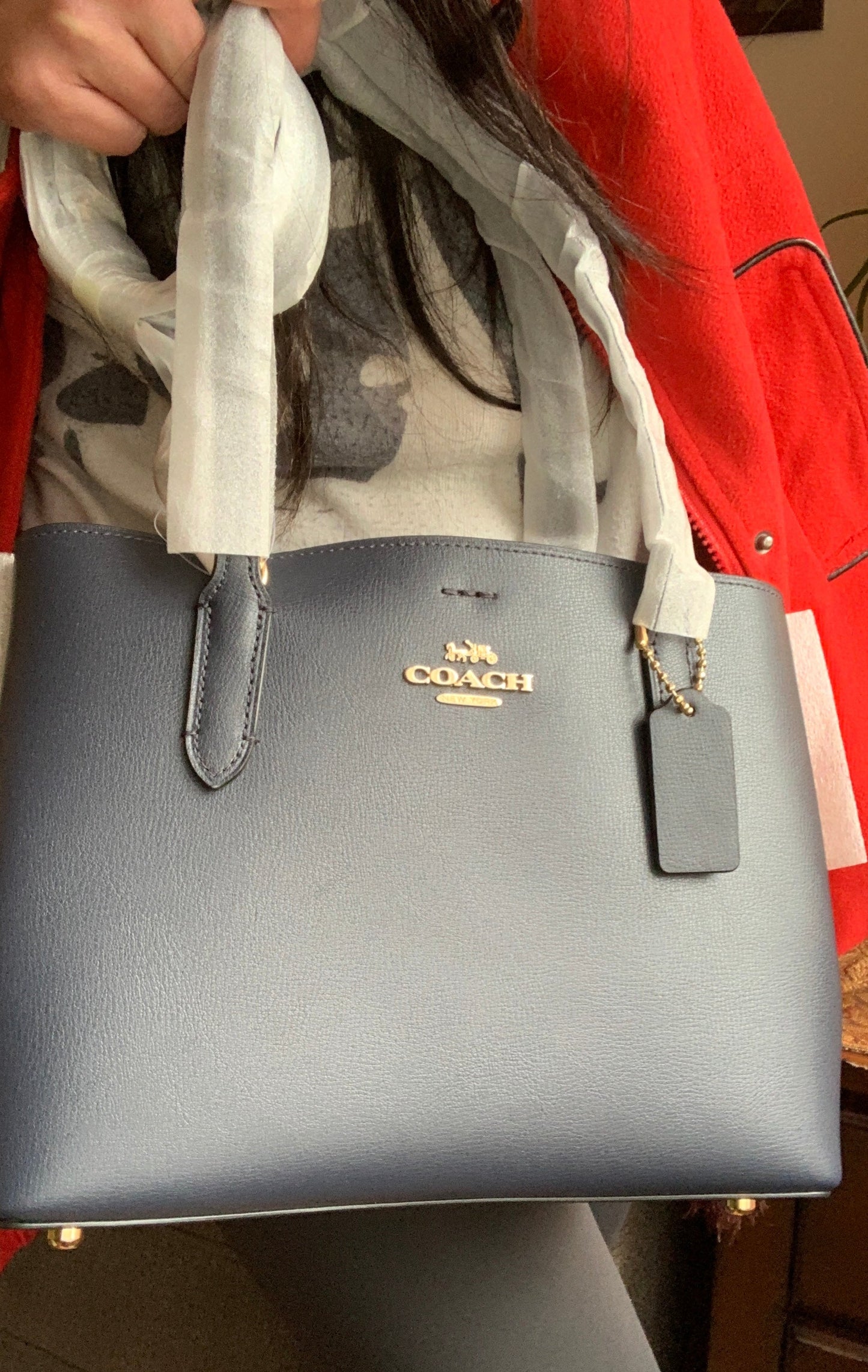 Authentic COACH 1941 double faced leather snap zip Satchel/Crossbody Ruby Luxury