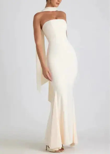 Fishtail Dress Ruby Luxury