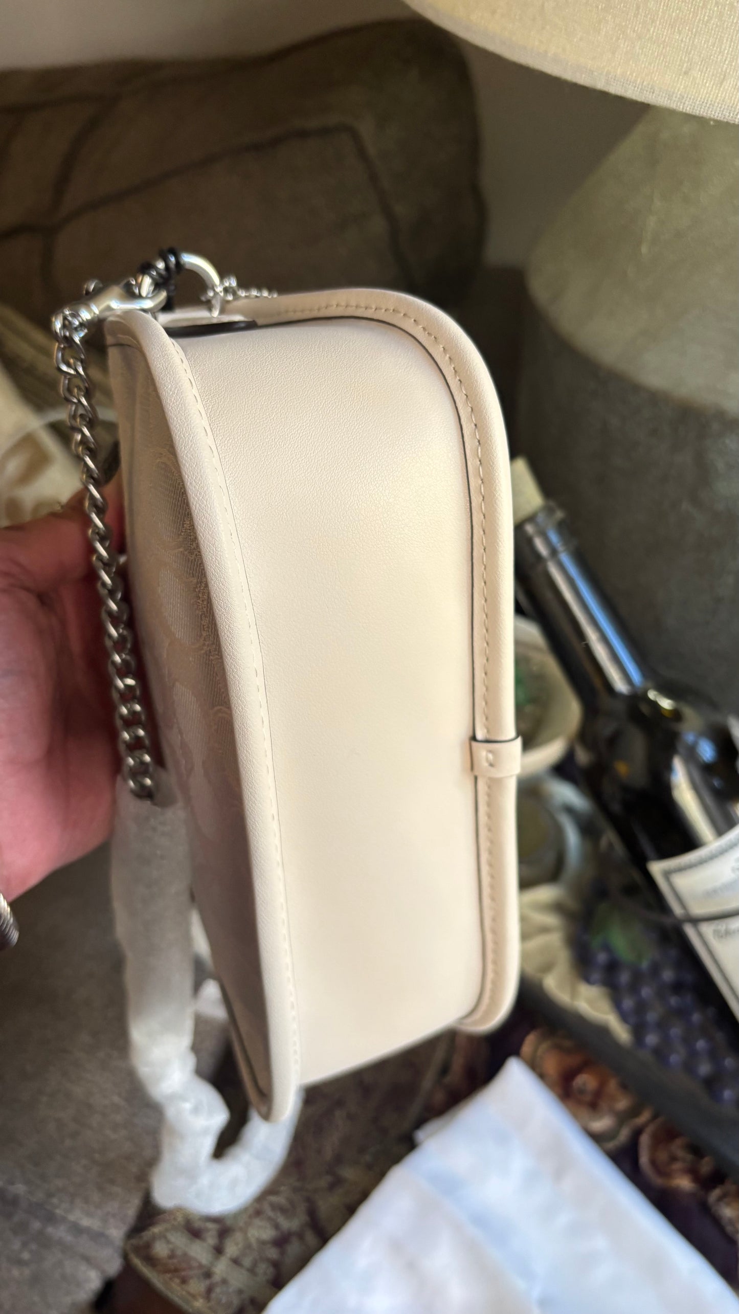 Authentic COACH 1941 signature Jacquard /Glovetanned Leather turnlock zip closure shoulder/Crosby/Clutch Ruby Luxury