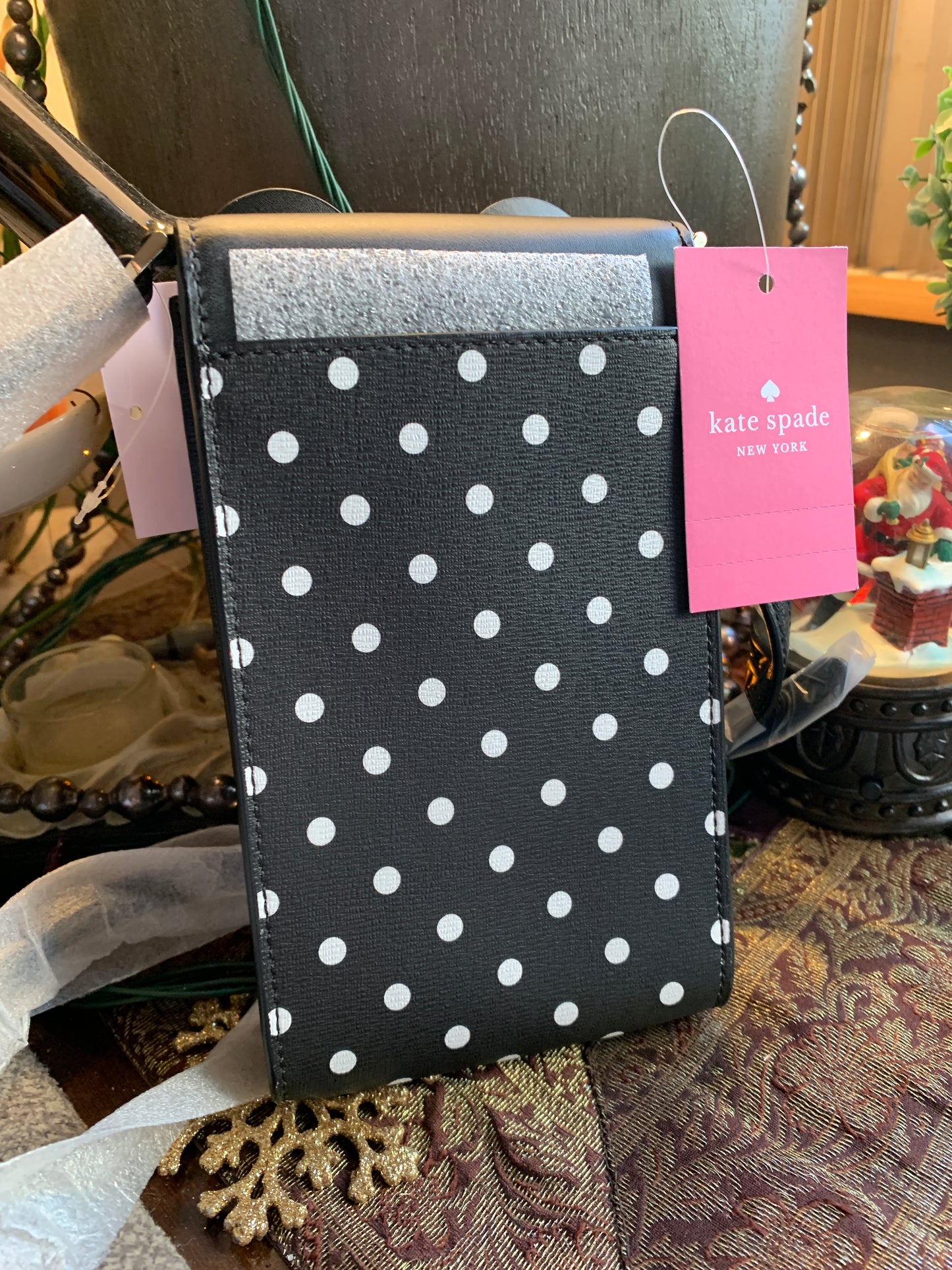 Authentic KATE SPADE Saffiano leather snap flap Minnie Bow crossbody NWT Ruby Luxury