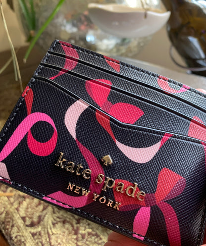 Kate Spade Gift Print Card Case and Keychain Set