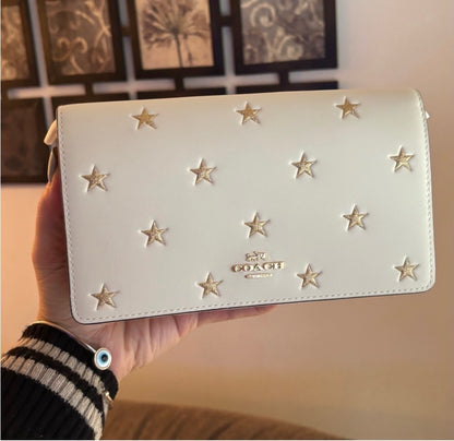 Coach Glitter Star Crossbody and Card Case Set
