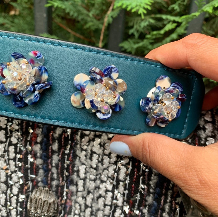 Authentic KURT GEIGER LONDON TWEED/leather chain shoulder/Crosby Ruby Luxury