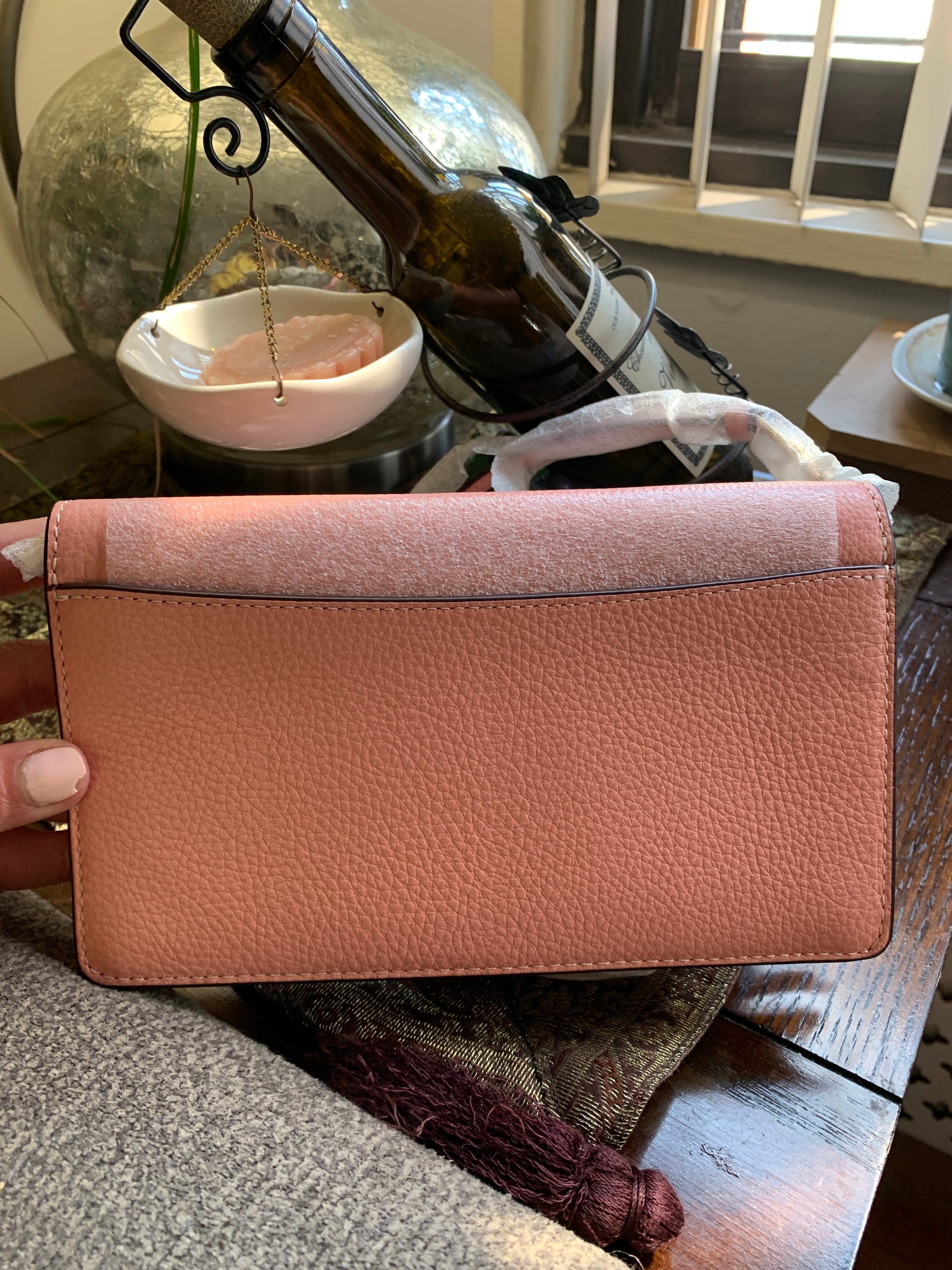 Authentic COACH 1941 pebbled Leather patches Flap snap Crosby Ruby Luxury