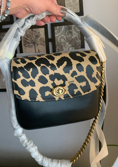 Coach 1941 Leopard Leather Crosby Bag