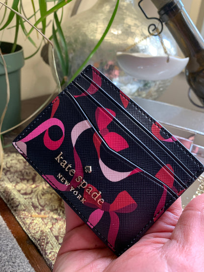 Kate Spade Gift Print Card Case and Keychain Set