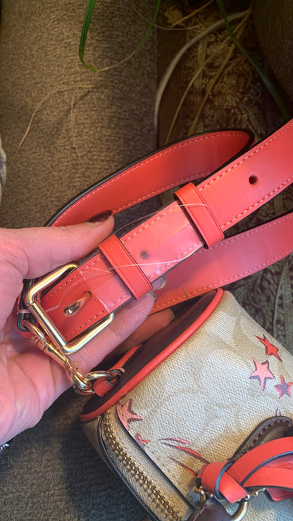 Coach Signature Canvas and Leather Satchel