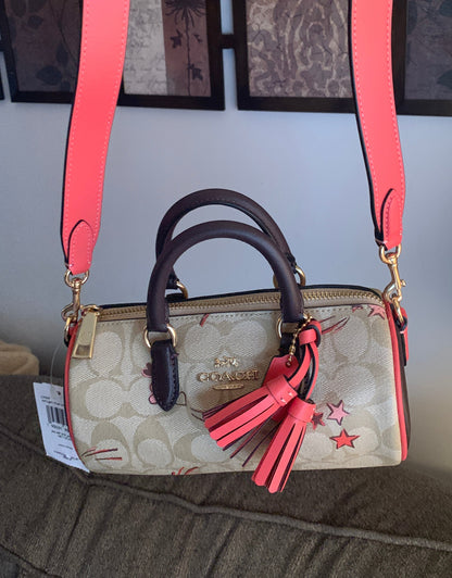 Coach Signature Canvas and Leather Satchel