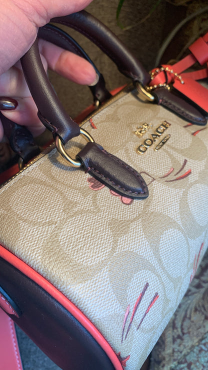 Coach Signature Canvas and Leather Satchel