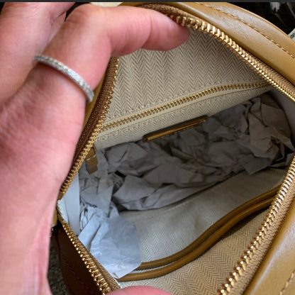 Tory Burch Kira Snakeskin Circle Crossbody