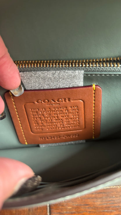 Coach 1941 Mint Calf Leather Chain Crossbody