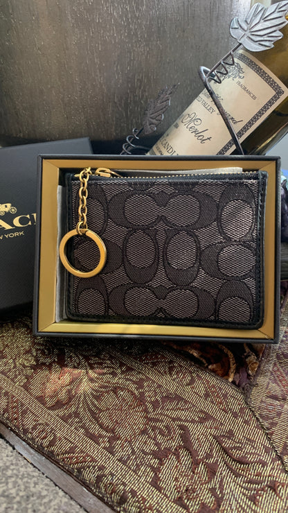 Coach 1941 Jacquard Card Case and Keychain