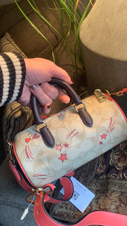 Coach Signature Canvas and Leather Satchel