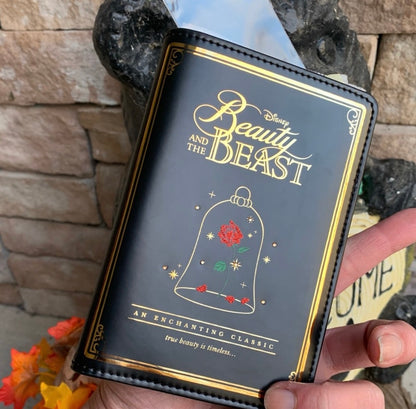 Authentic KATE SPADE Leather Disney beauty and the beast collection passport holder Ruby Luxury