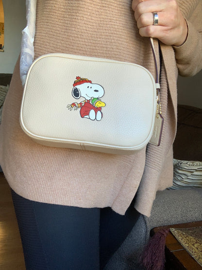 Coach x Peanuts Jamie Leather Crossbody