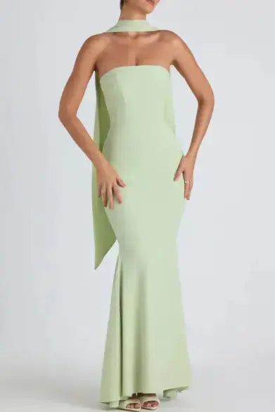 Fishtail Dress Ruby Luxury