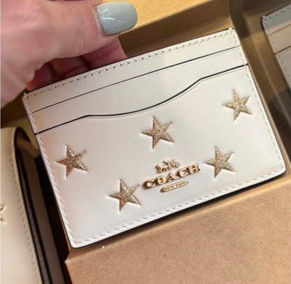Coach Glitter Star Crossbody and Card Case Set