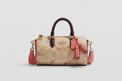 Coach Signature Canvas and Leather Satchel