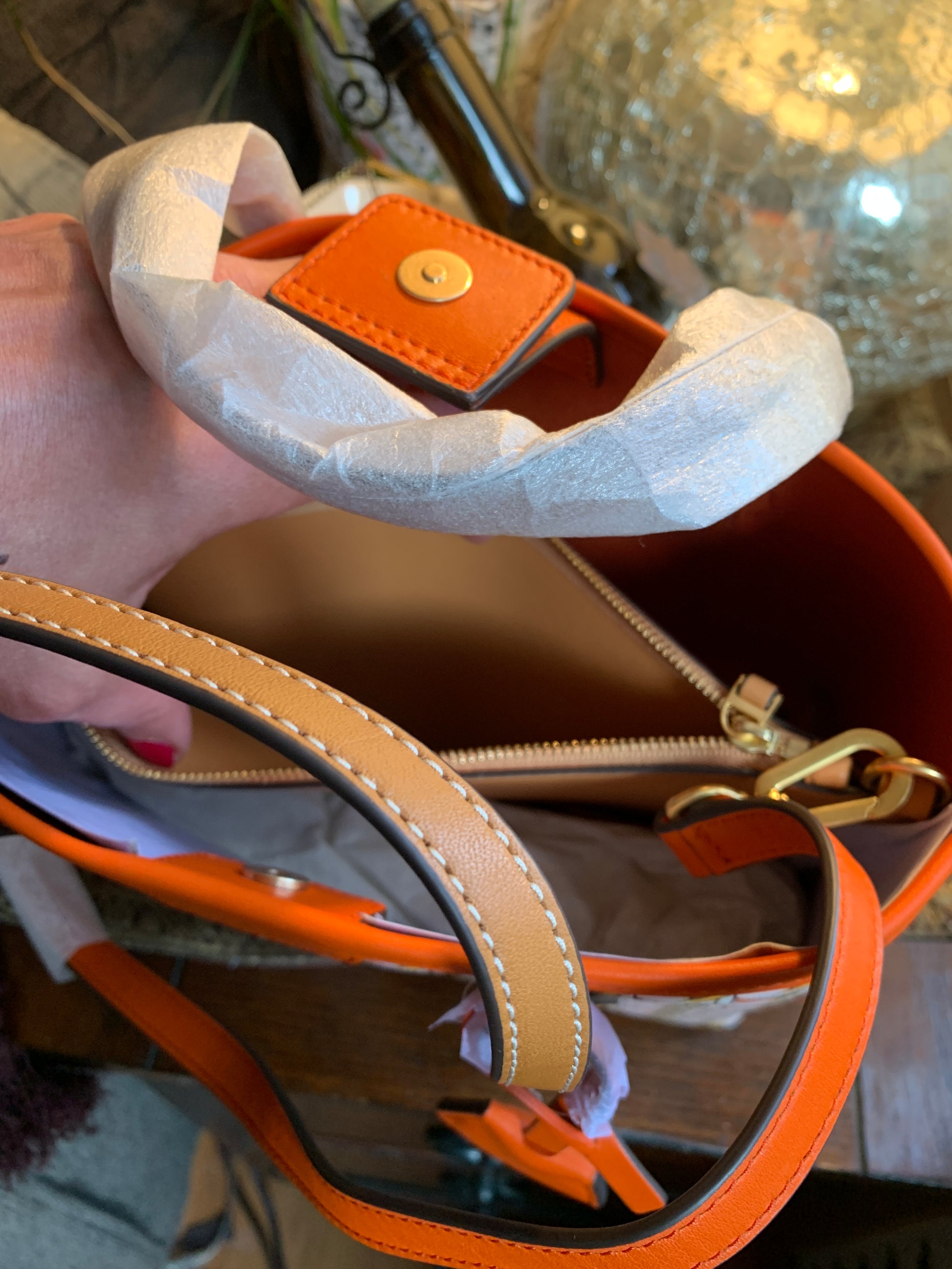 Authentic TORY BURCH LINK triple compartments satchel/Crosby Ruby Luxury