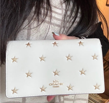 Coach Glitter Star Crossbody and Card Case Set