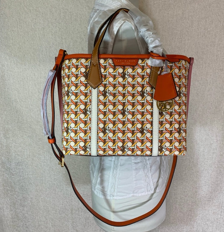 Authentic TORY BURCH LINK triple compartments satchel/Crosby Ruby Luxury