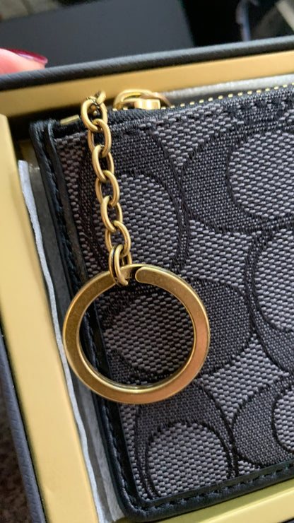 Coach 1941 Jacquard Card Case and Keychain