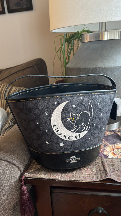 Coach Celestial Cat Bucket Shoulder Bag