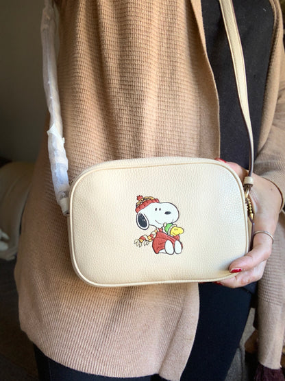 Coach x Peanuts Jamie Leather Crossbody