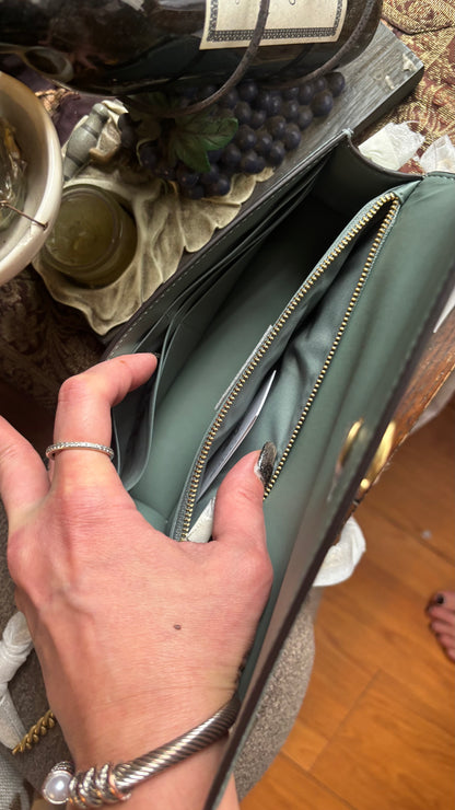 Coach 1941 Mint Calf Leather Chain Crossbody