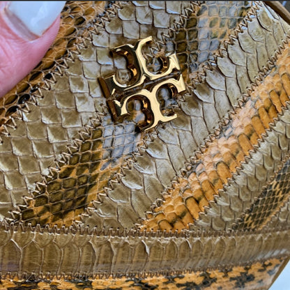 Tory Burch Kira Snakeskin Circle Crossbody