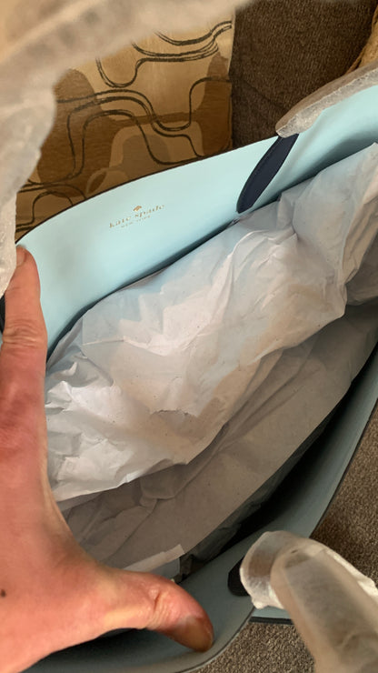 Kate Spade Reversible Sailboat Tote and Wristlet