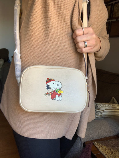 Coach x Peanuts Jamie Leather Crossbody