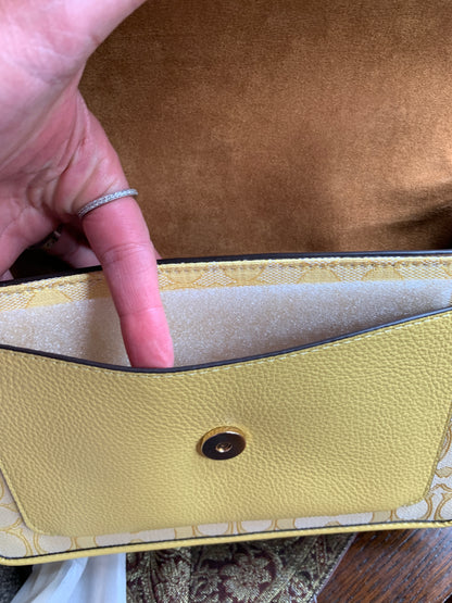 Coach Signature Jacquard Flap Crossbody