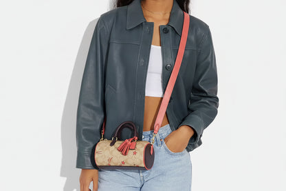 Coach Signature Canvas and Leather Satchel