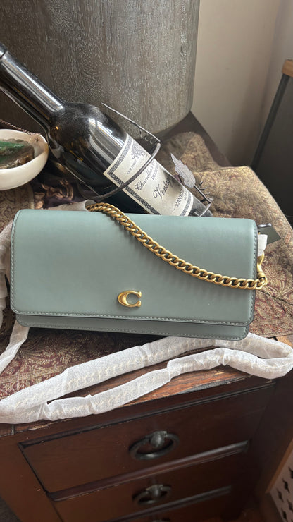Coach 1941 Mint Calf Leather Chain Crossbody