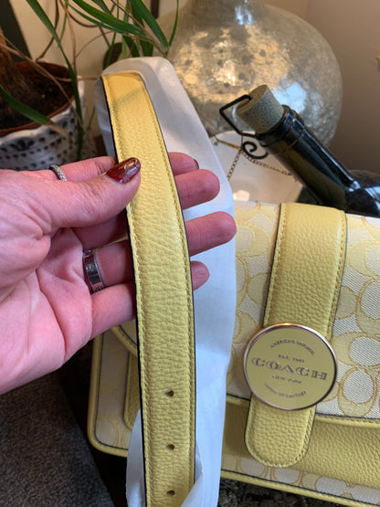 Coach Signature Jacquard Flap Crossbody