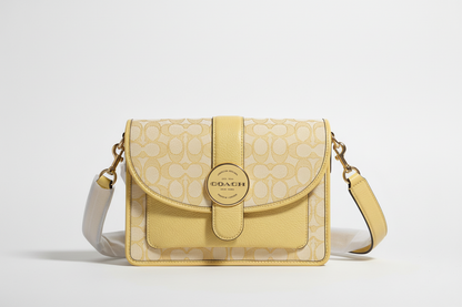 Coach Signature Jacquard Flap Crossbody