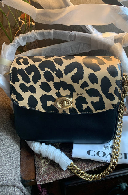 Coach 1941 Leopard Leather Crosby Bag