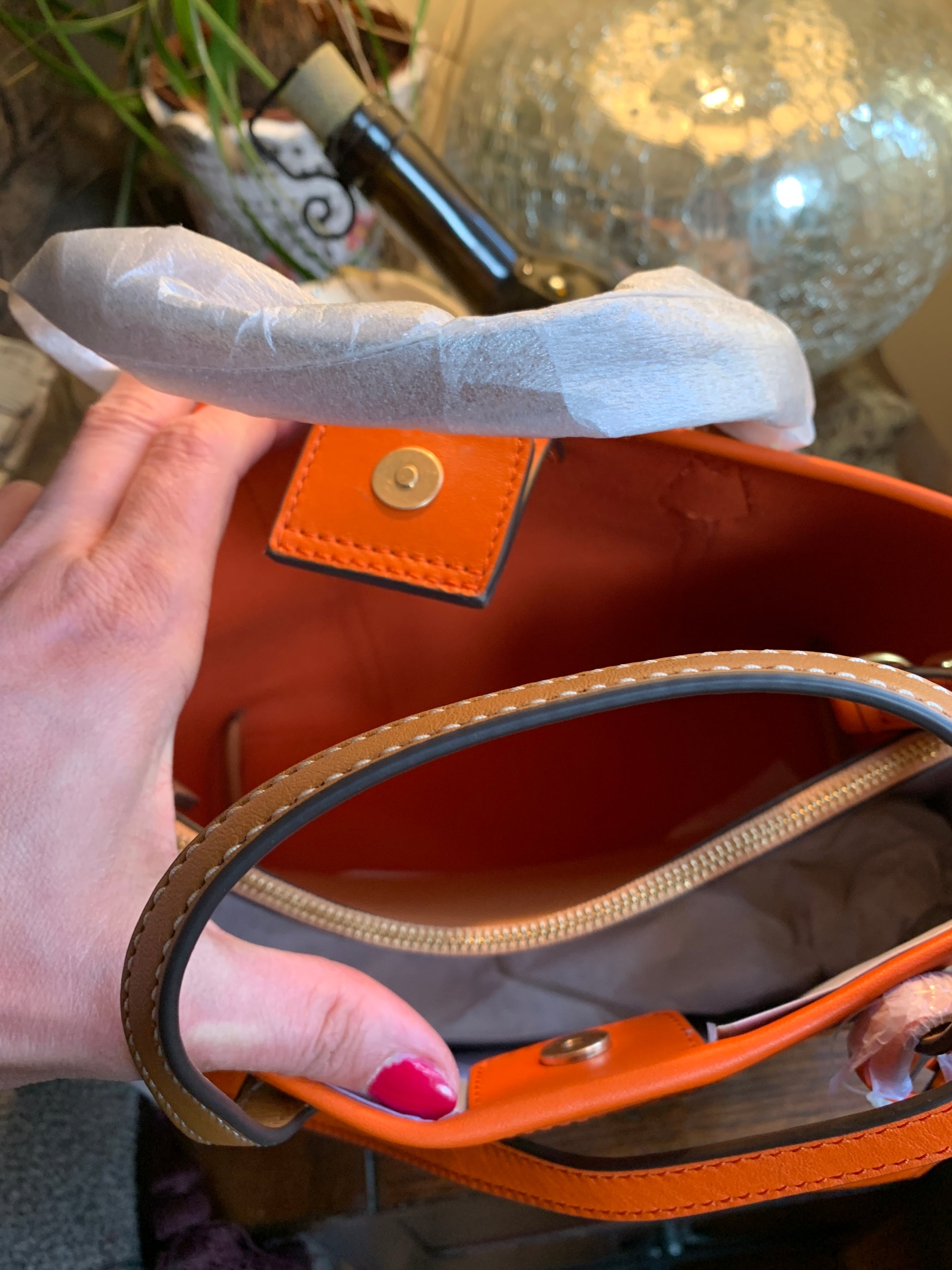 Authentic TORY BURCH LINK triple compartments satchel/Crosby Ruby Luxury