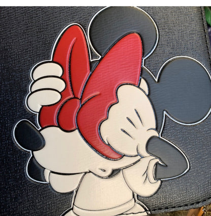 Authentic KATE SPADE leather Minnie Mouse Disney X zip around Crosby/Satchel Ruby Luxury