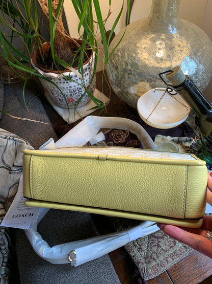 Coach Signature Jacquard Flap Crossbody