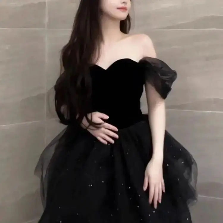 Luxury Black Evening Dress - Exquisite Design for Special Occasions My Store