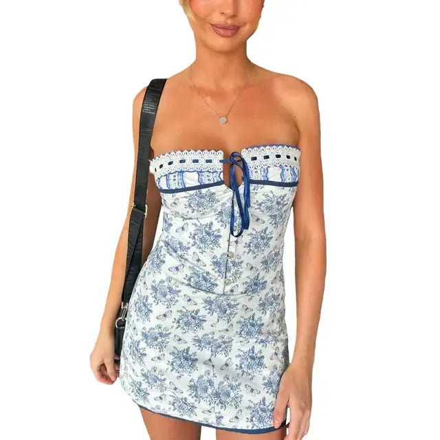 Elegant Spring Mini Dress Ruby Luxury