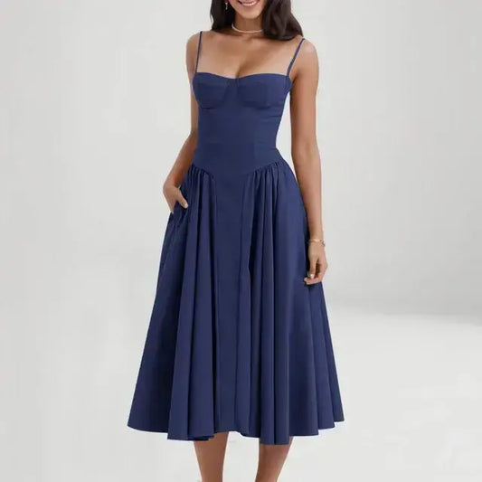 Women Sleeveless Dress Ruby Luxury