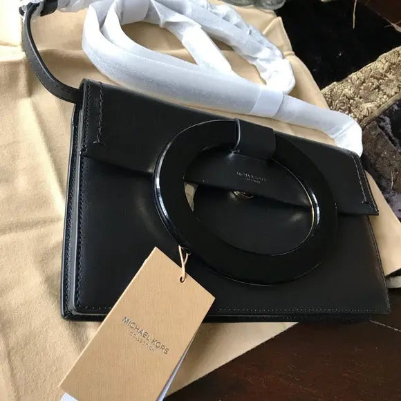 RARE❤️Authentic MK Collection Calf Leather L.Edition Crosby/Clutch/shoulder ❤️ Ruby Luxury