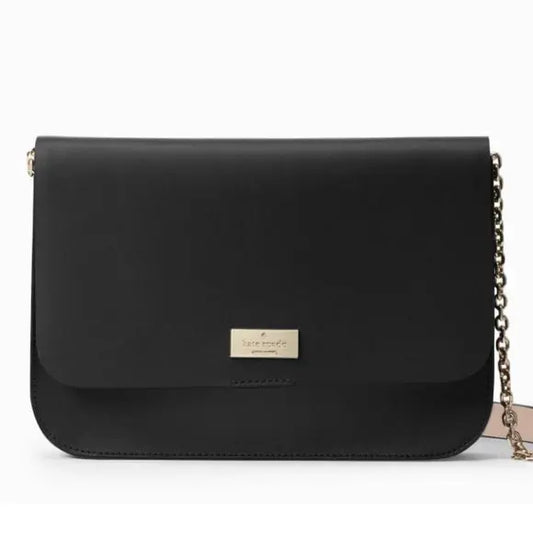 Authentic Kate Spade Leather Shoulder Bag w chain Ruby Luxury