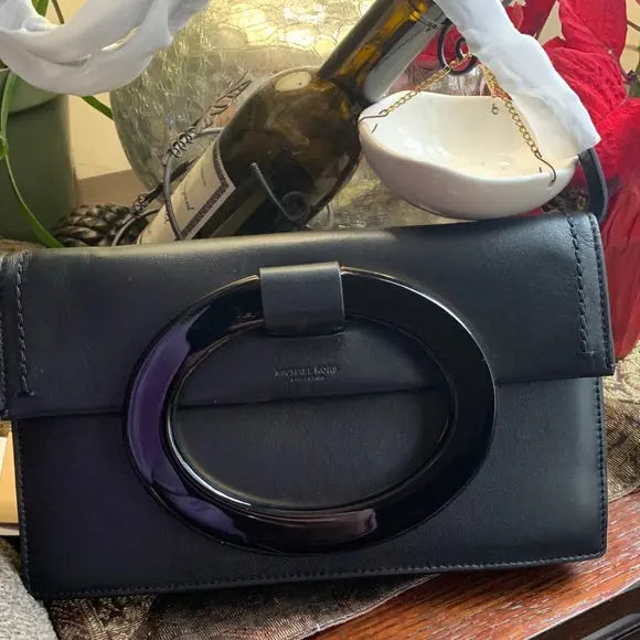 RARE❤️Authentic MK Collection Calf Leather L.Edition Crosby/Clutch/shoulder ❤️ Ruby Luxury
