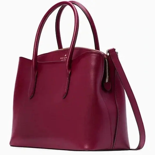 Authentic Kate spade Leather OPEN/zip SATCHEL/CROSBY Ruby Luxury