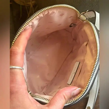 Kate Spade Straw and Leather Dome Crossbody
