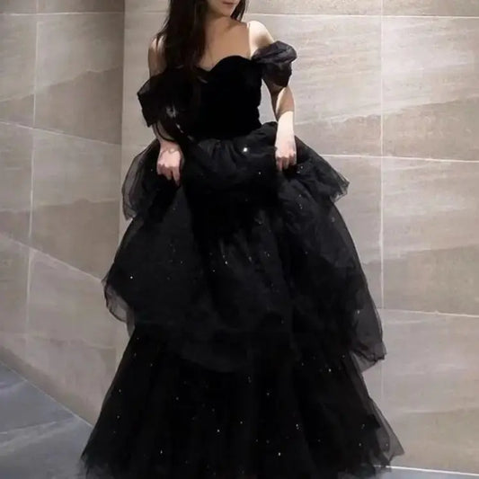 Luxury Black Evening Dress - Exquisite Design for Special Occasions My Store